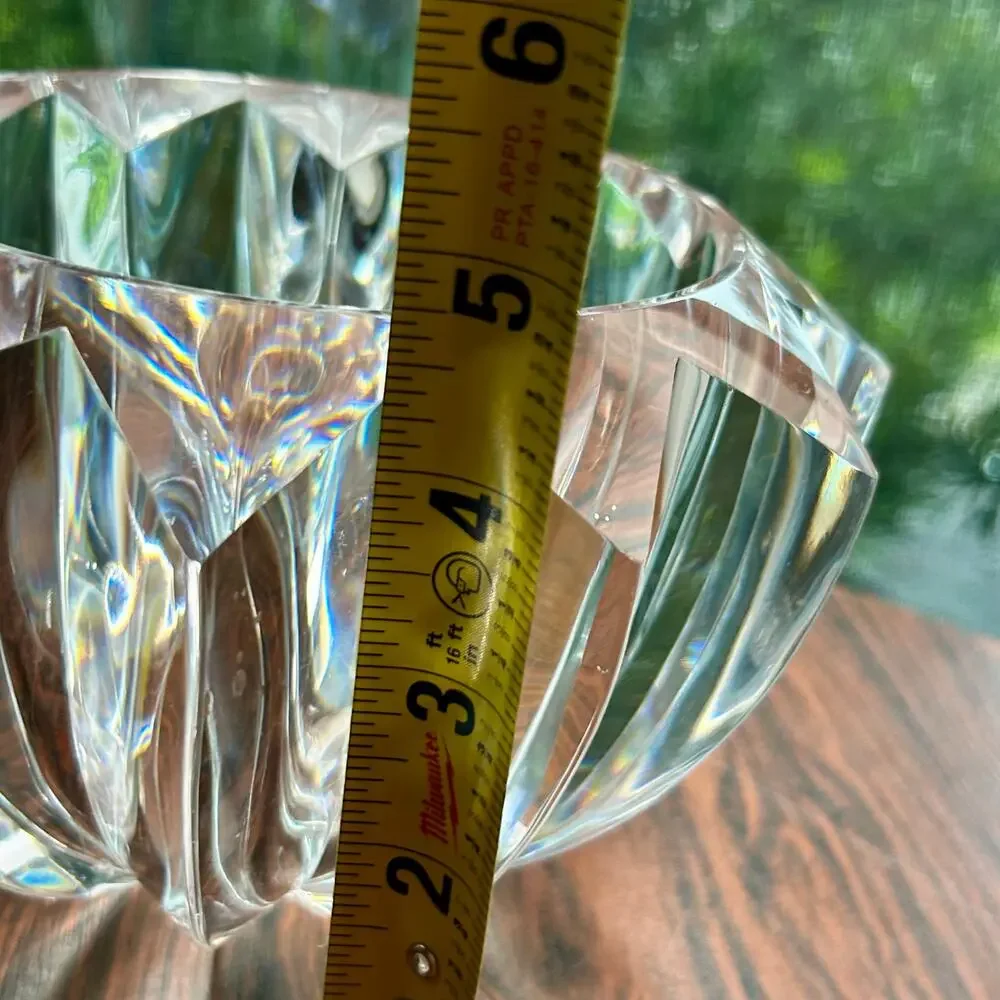 Vintage Judith Kruger Faceted Lucite Bowl – Grainware/Tiara Acrylic Centerpiece
